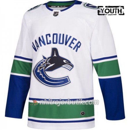 Barn Ishockey Vancouver Canucks Tröja Blank Adidas Vit Authentic
